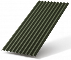 Битумный лист Ондулин Smart зеленый 0,95х1,95м (300шт/пал)