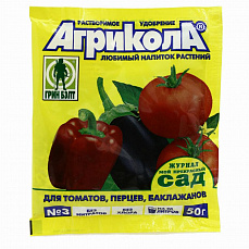 Удобрение Агрикола 3 томат, перцы пак 50 г