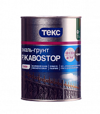 ТЕКС Грунт-Эмаль РжавоStop черный 0,9 кг (14шт/уп)