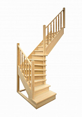Лестница универсальная ЛЕС-02 деревянная, проем 860х2080мм, L-2883мм