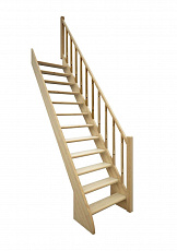 Лестница универсальная ЛЕС-12  деревянная прямая, проем 855х2145мм, L-2900мм