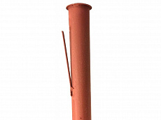 Столб с усами к «Рабице»,d-40-42 /1.5мм,h-2.3м, покрытие грунт (100 шт./уп)