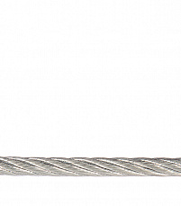 Трос стальной DIN 3055  2мм (белый цинк 20 м)