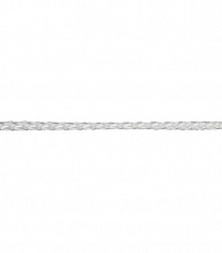 Шнур вязаный ПП 2 мм с серд., универс., белый, 50 м