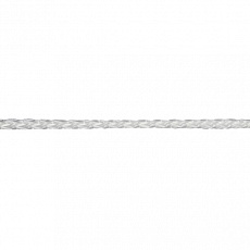 Шнур вязаный ПП 2 мм с серд., универс., белый, 50 м