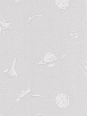 Обои бумаж. дуплекс Космос 6262-5 с перл. (серый) 0,53*10,05м (12шт/уп)